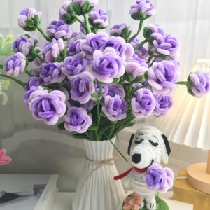 Exactly Same Rose Making Kits As Tiktok Live Streaming Fuzzy Pipe Cleaner Chenille Stems DIY Craft Supplies 