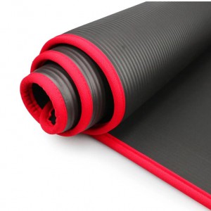10MM Extra Thick 183cmX61cm Yoga Mats NRB Non-slip Exercise Mat Fitness Tasteless Pilates Workout Gym Mats with Bandage