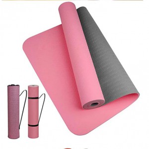 Thick two-color, non-slippery TPE yoga mat, high quality movement for fitness fitness in the home of the tasteless Pad180 * 57cm