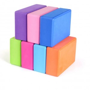 EVA Foam Yoga Block Props Brick Gym Pilates Yoga Column Back Exercise BodyBuilding Fitness Sport Workout Equipment for Home